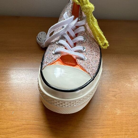 Converse X JW ANDERSON Single Left Shoe Hi Glitter Pink and Orange Neon - Picture 5 of 8